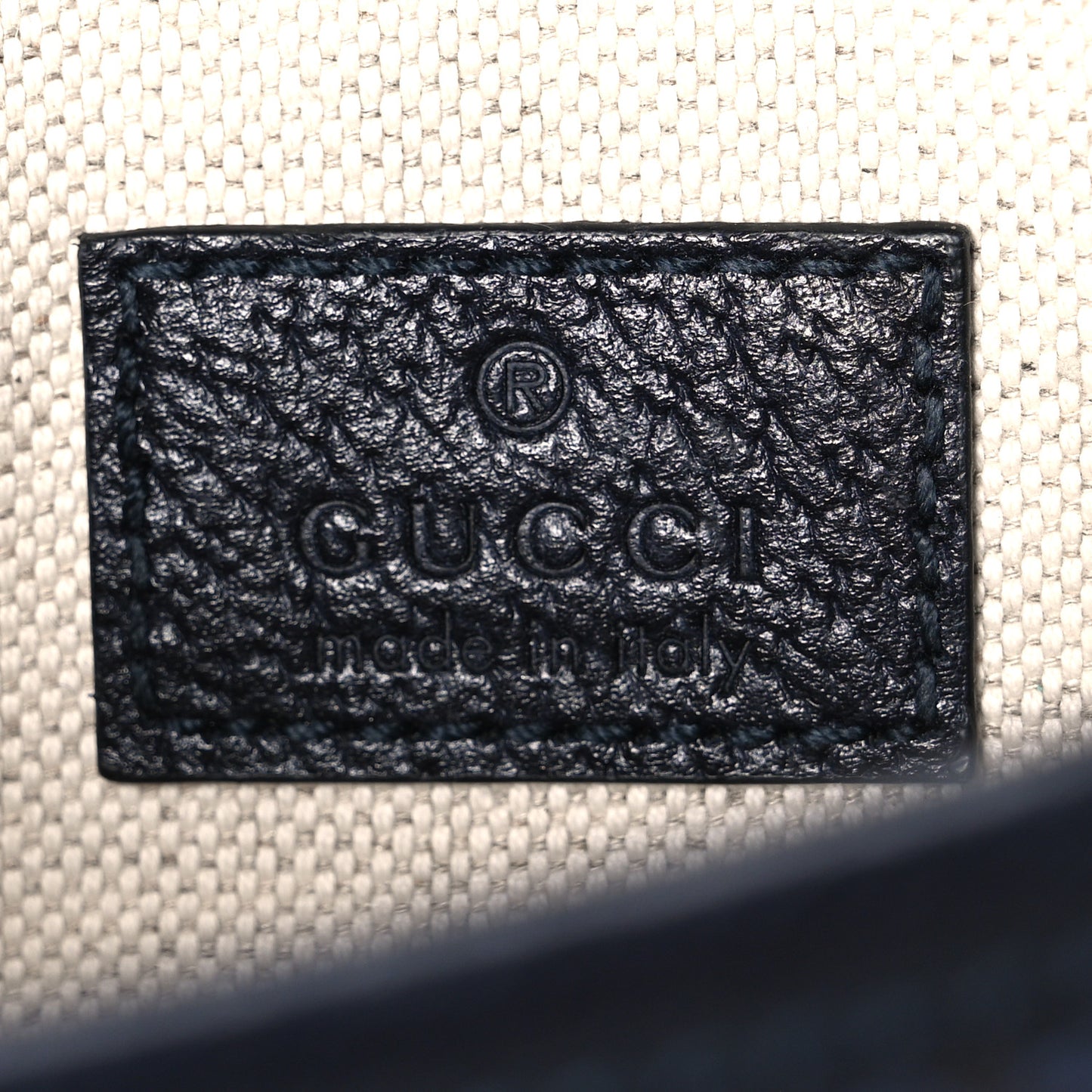 GG Supreme Monogram Small Ophidia Belt Bag Navy Black