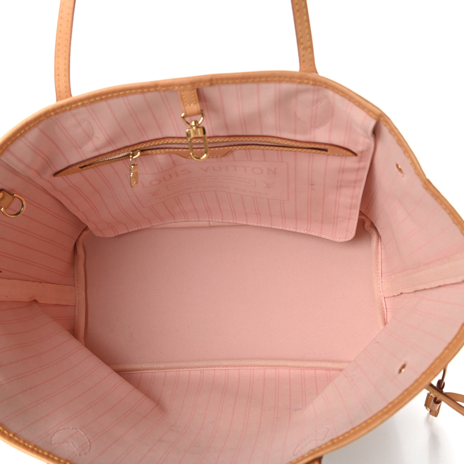 Louis Vuitton Damier Azur Neo Neverfull MM Rose Ballerine 5 of 10