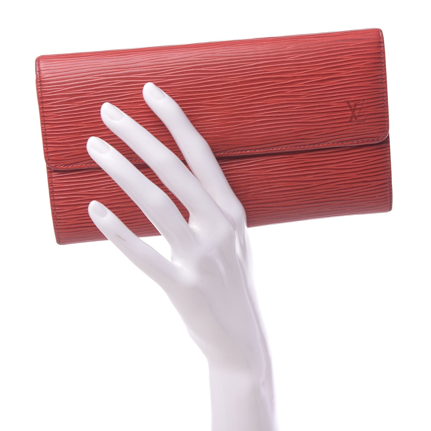 Louis Vuitton Epi Sarah Wallet Castillan Red 2 of 14