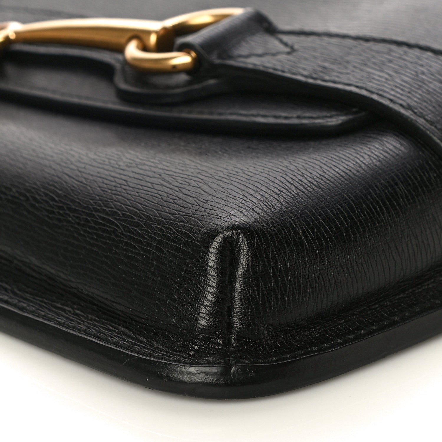 Gucci Calfskin Large Bright Bit Clutch Black 10 of 20