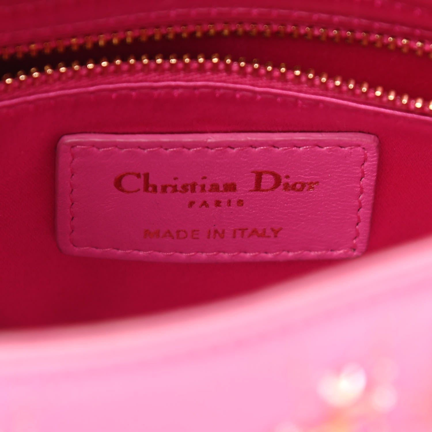 Christian Dior Satin Sequin Mini Lady Dior Pink 8 of 10
