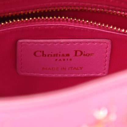 Christian Dior Satin Sequin Mini Lady Dior Pink 8 of 10