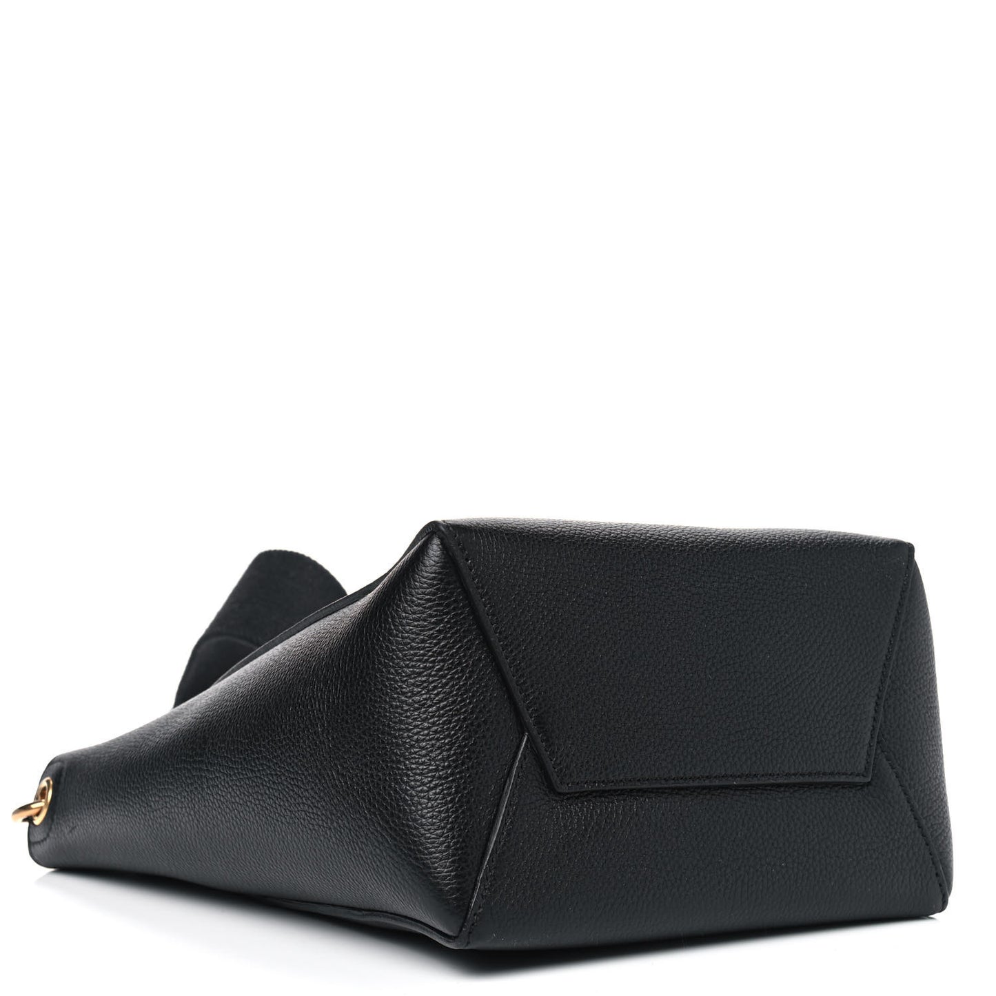 Soft Grained Calfskin Small Sangle Bucket Bag Black