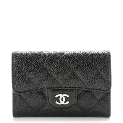 Chanel Caviar Quilted Flap Card Holder Black 1 of 8