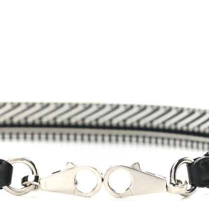 Hermes Toile Swift 25mm Sangle Cavale Shoulder Strap Black Ecru 3 of 6