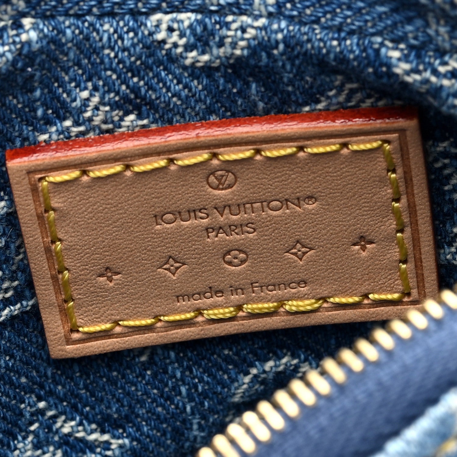 Louis Vuitton Monogram Denim Croissant Pochette Blue Blue 6 of 6