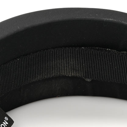 Prada Re-Nylon Metal Triangle Logo Headband Black 7 of 8