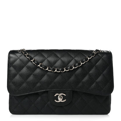 Chanel Caviar Quilted Jumbo Double Flap Black 1 of 9