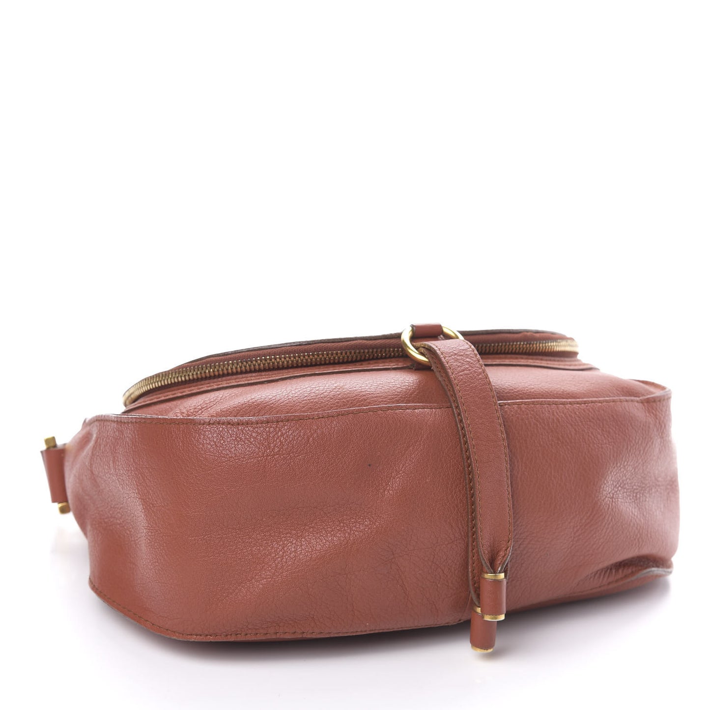 Calfskin Medium Marcie Round Zip Crossbody Bag Maple Leaf