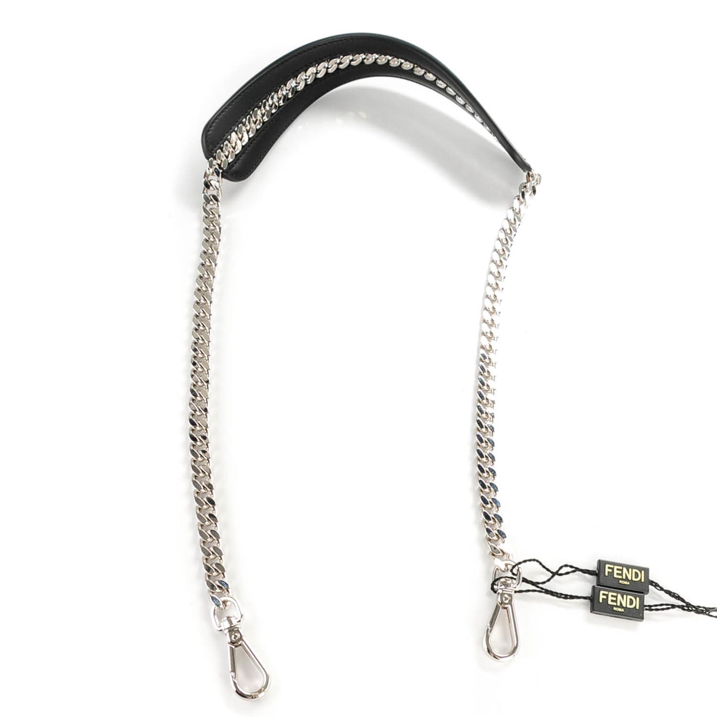 Calfskin Chain Strap You Black