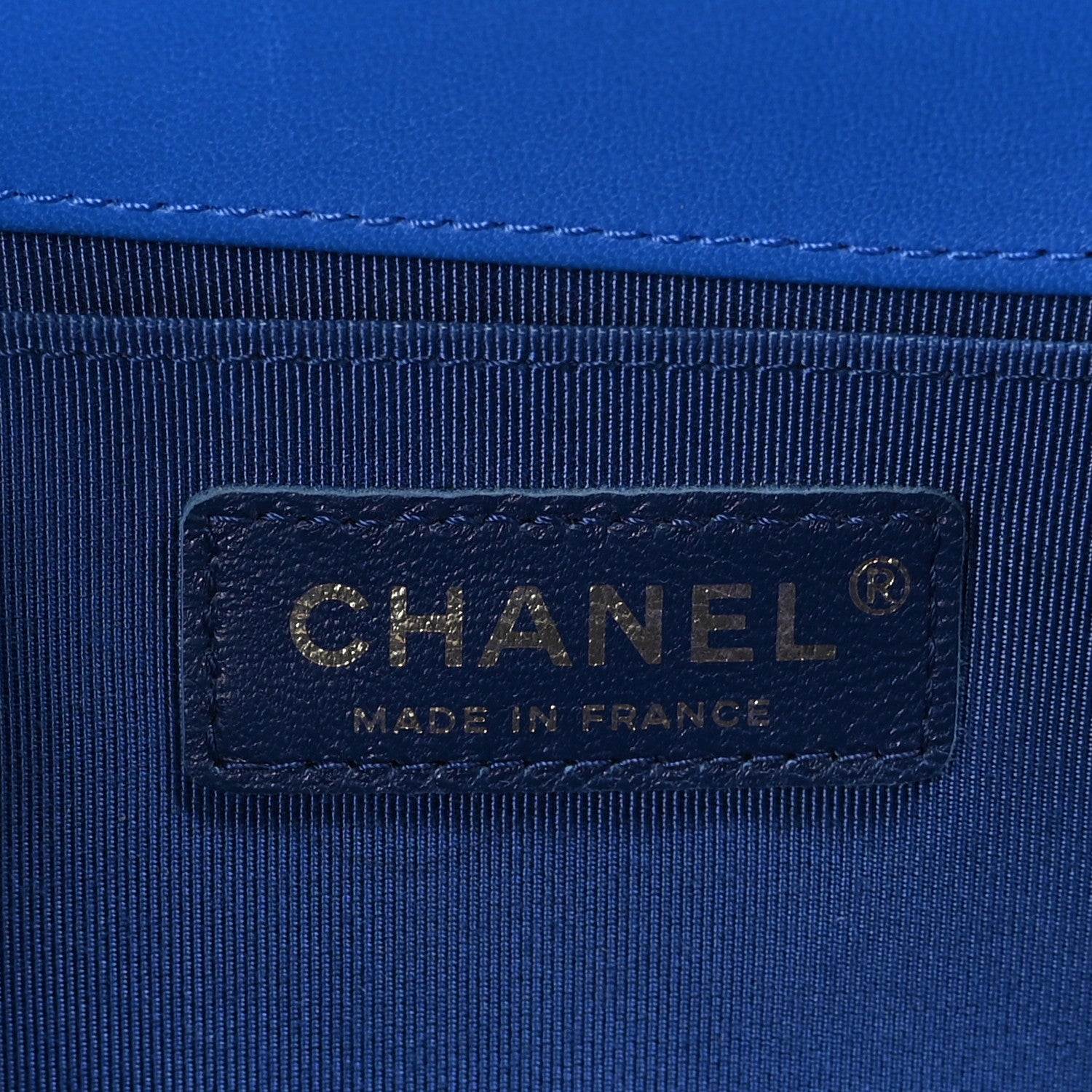 Chanel Lambskin Quilted Medium Boy Flap Blue 6 of 10