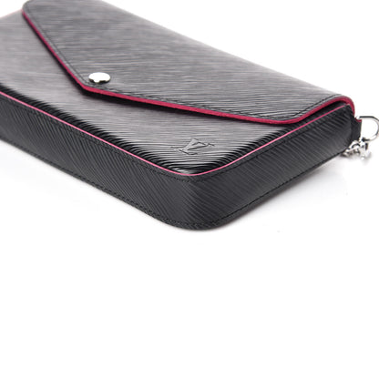 Louis Vuitton Epi Pochette Felicie Black Hot Pink 8 of 11