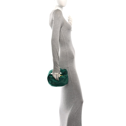Bottega Veneta Crystal Embellished Satin Mini Hotfix Jodie Emerald 2 of 11