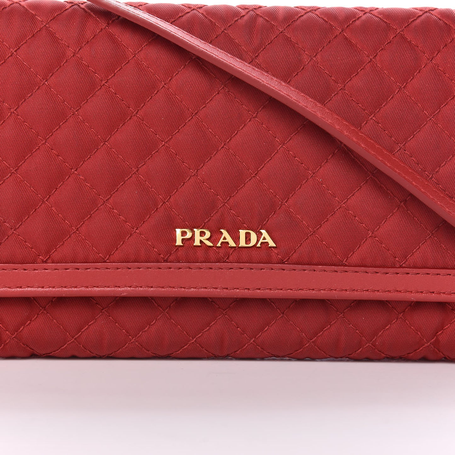 Tessuto Quilted Mini Crossbody Wallet Fuoco