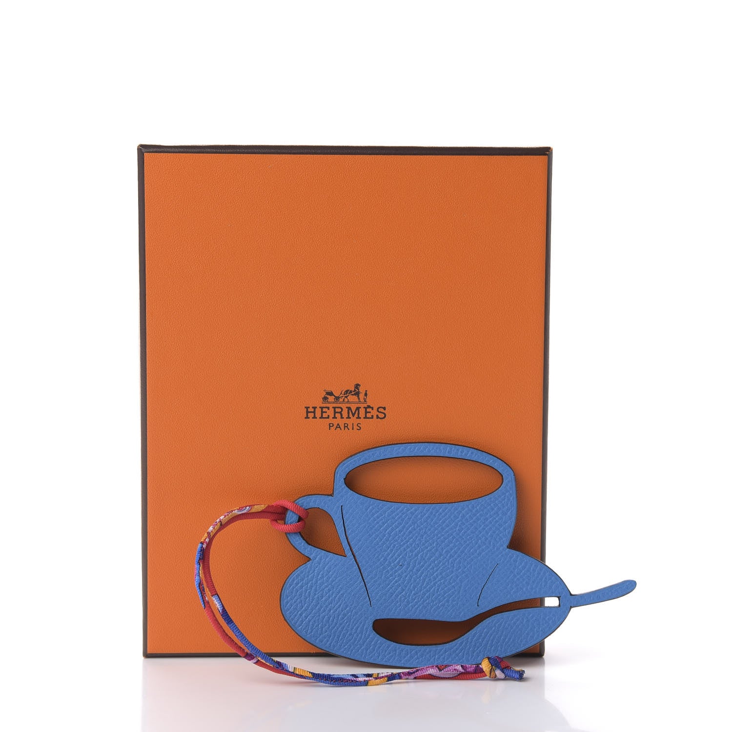 Hermes Togo Epsom Petit H Coffee Cup Charm Black 4 of 4