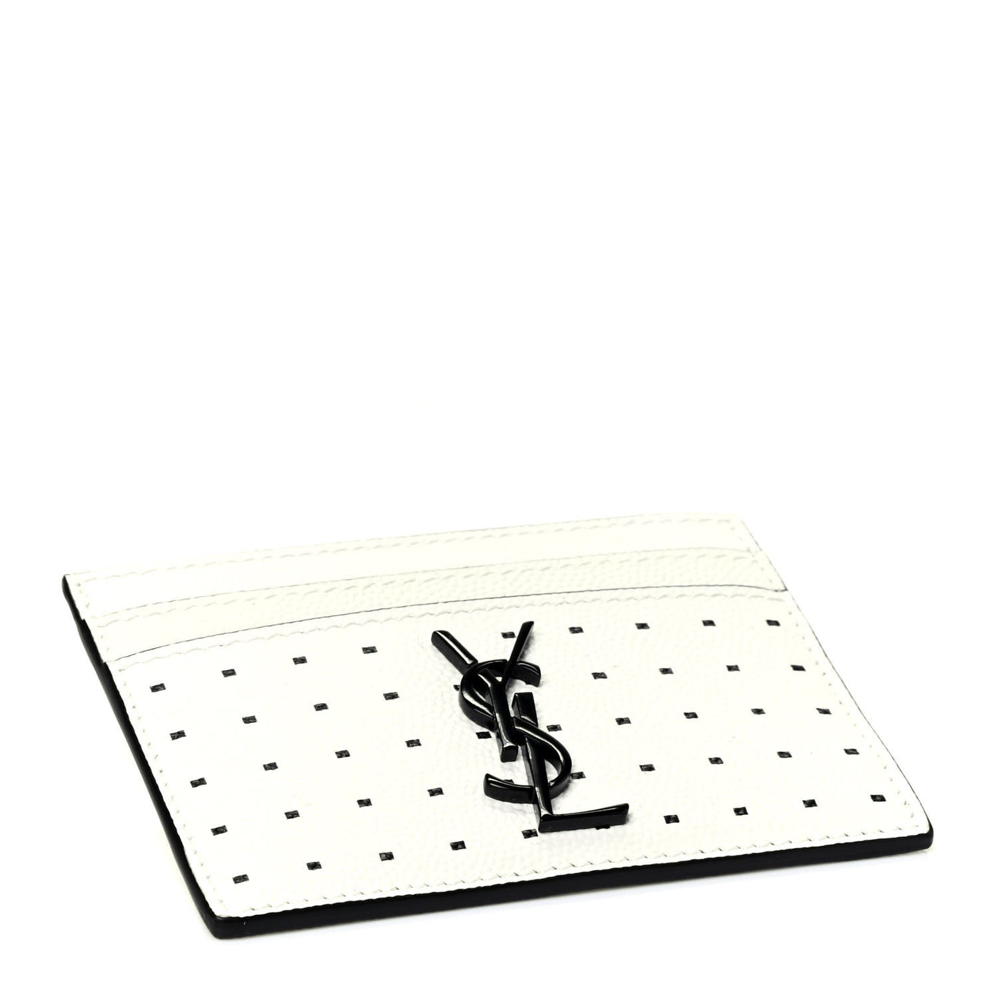 Grain De Poudre Geo Print Card Case White Black