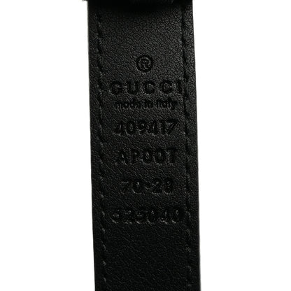Gucci Calfskin Double G 20mm Belt 70 28 Black 3 of 5