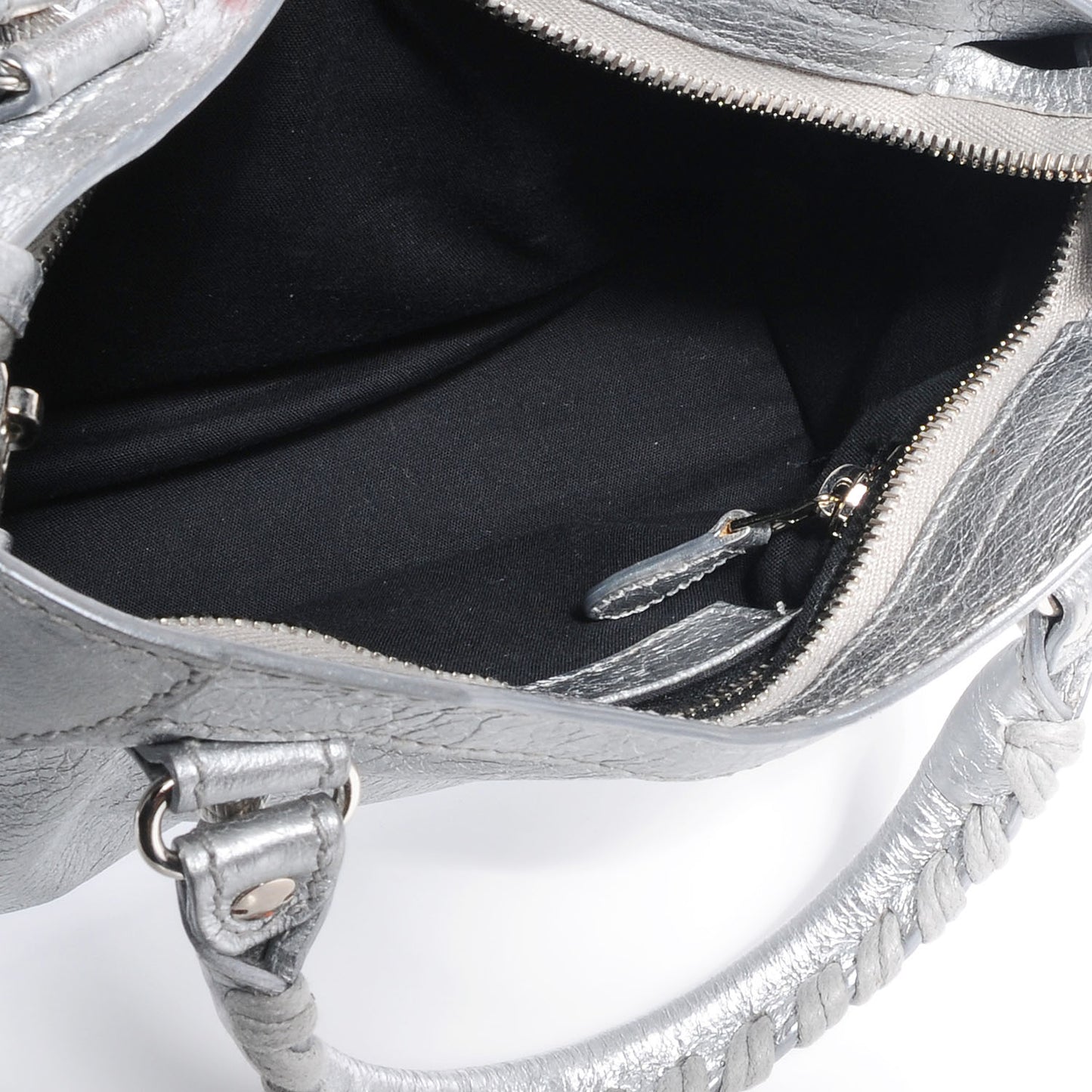Agneau Giant 12 Silver Hardware Mini City Gris Aluminum