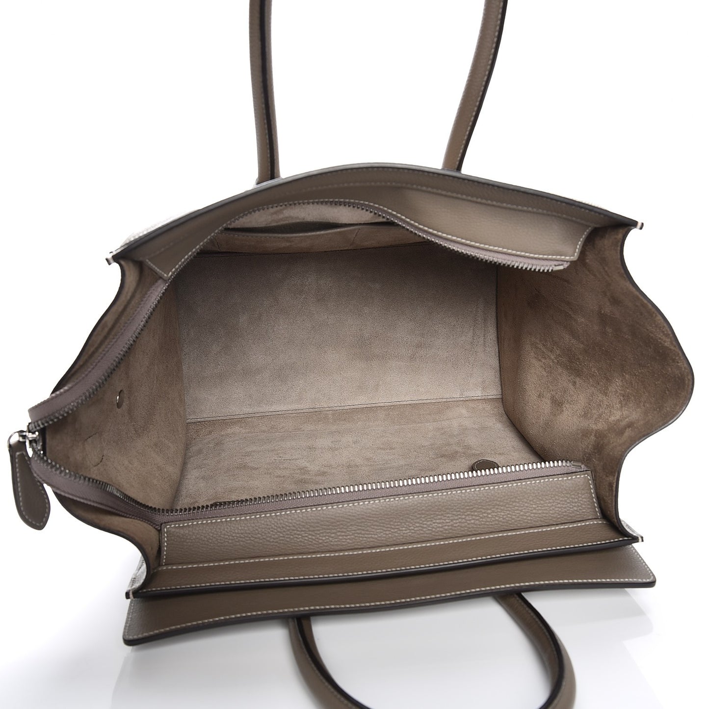 Drummed Calfskin Mini Luggage Souris