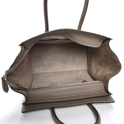 Celine Drummed Calfskin Mini Luggage Souris 5 of 7