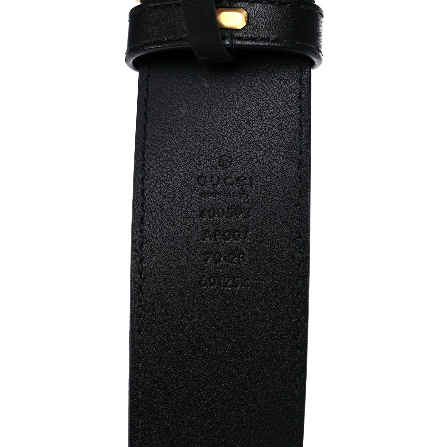 Gucci Calfskin Double G 40mm Belt 70 28 Black 3 of 7