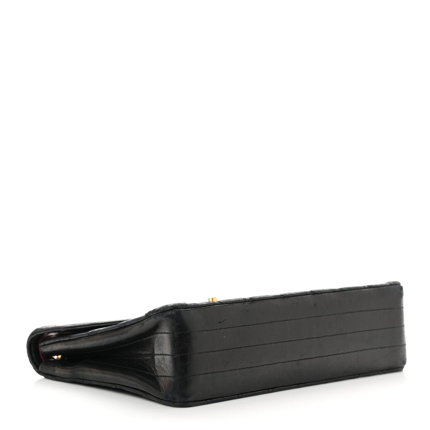 Lambskin Quilted Paris Medium Single Flap Black
