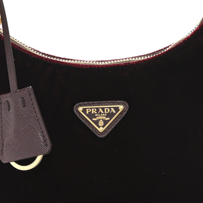 Prada Velvet Mini Re-Edition 2005 Shoulder Bag Red 8 of 11