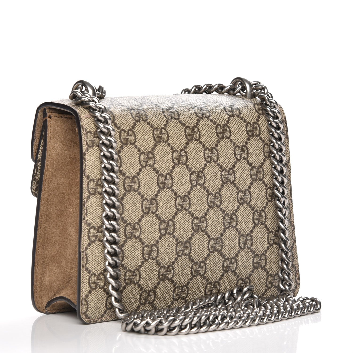 Gucci GG Supreme Monogram Mini Dionysus Shoulder Bag Taupe 3 of 7