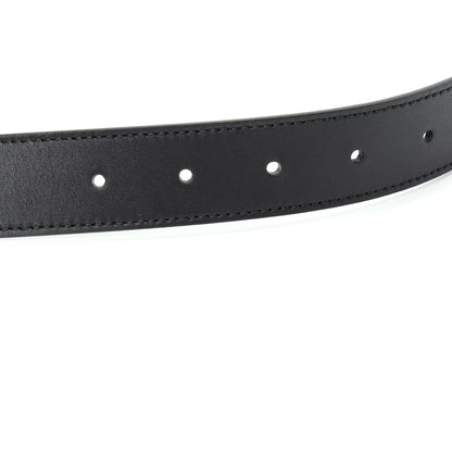 Gucci Calfskin Double G 30mm Belt 80 32 Black 3 of 6