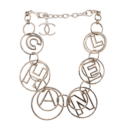 Chanel Hoop Cuba Logo Necklace Gold 1 of 3