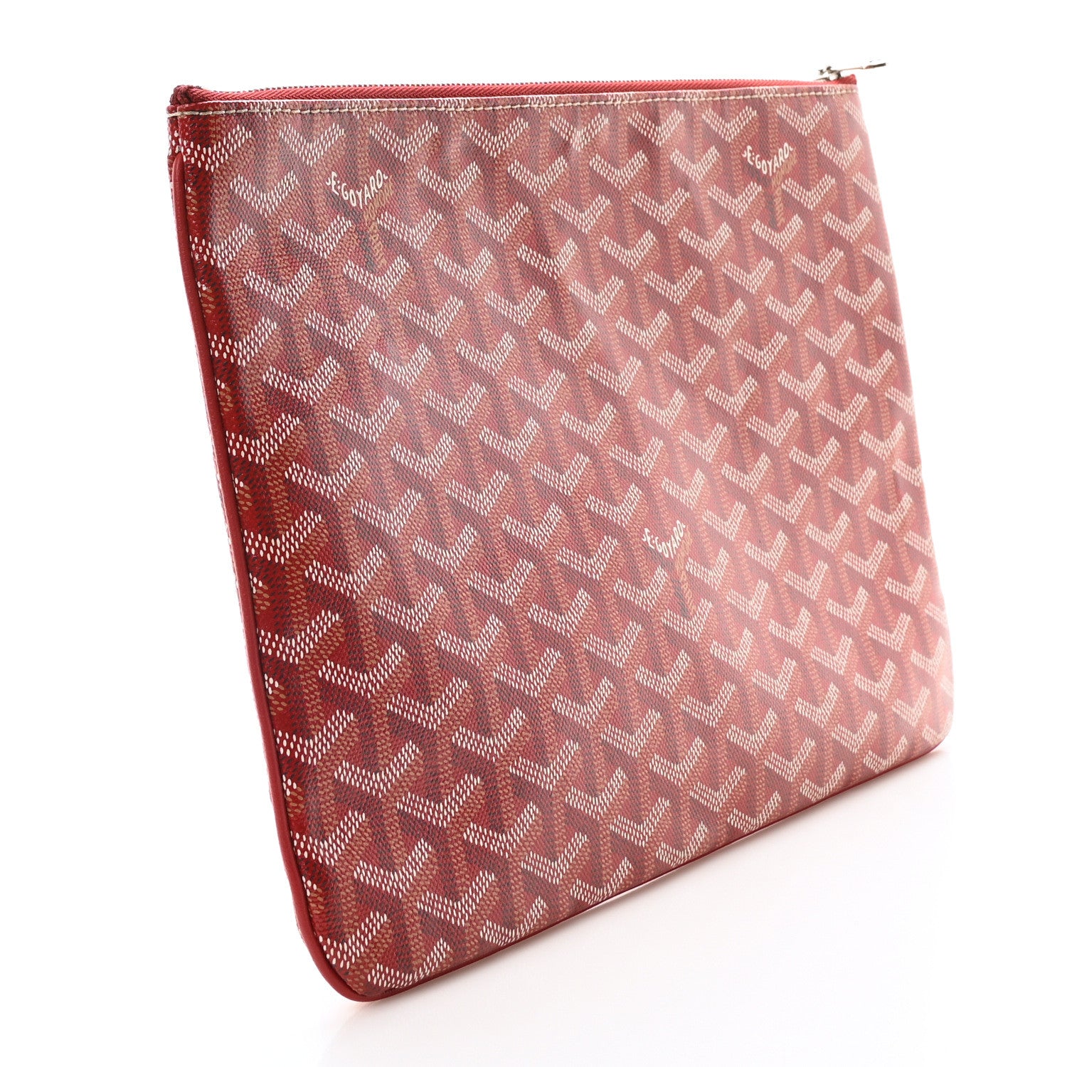 Goyard Goyardine Senat Pochette MM Red 3 of 9