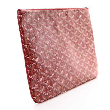 Goyard Goyardine Senat Pochette MM Red 3 of 9