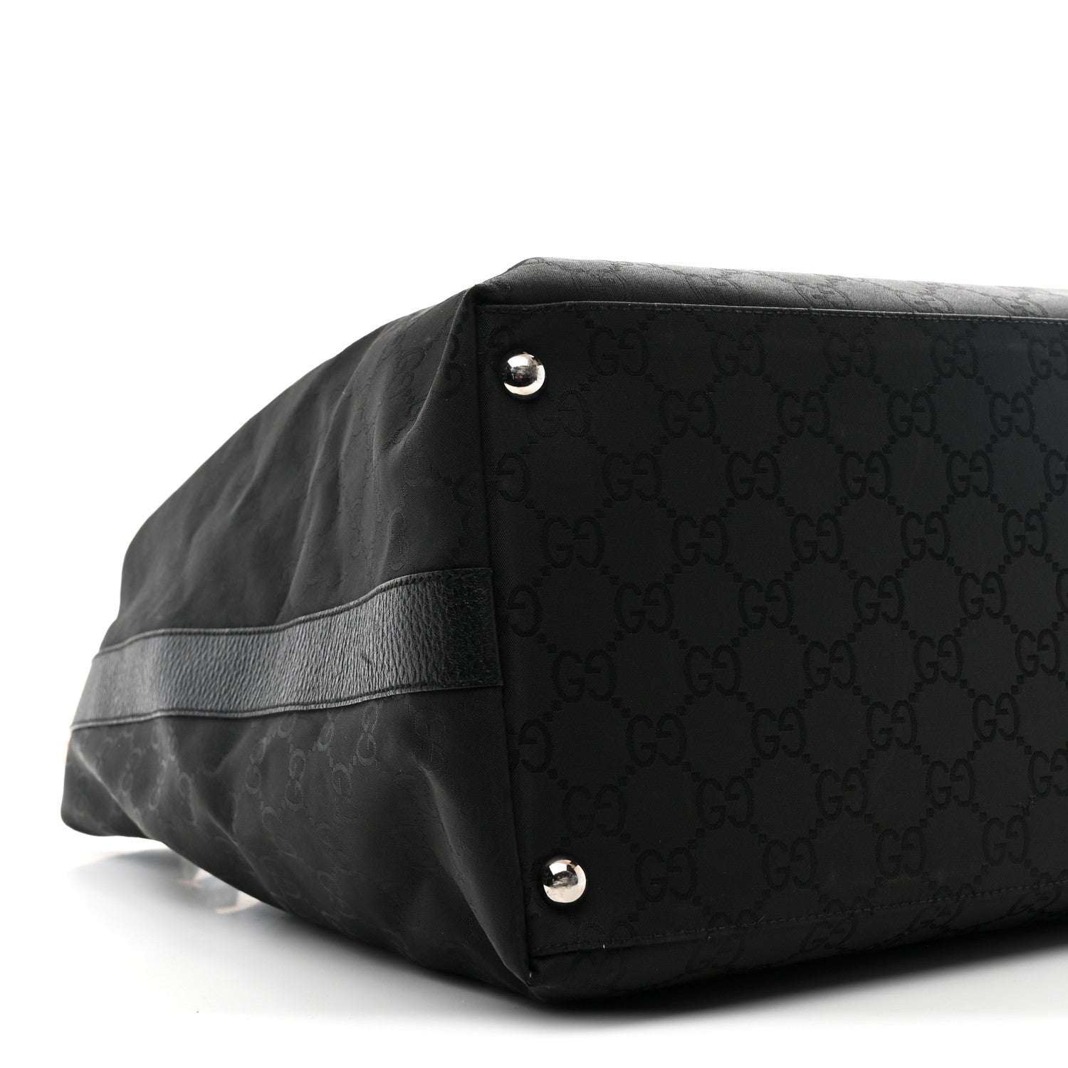 Gucci Nylon Monogram Extra Large Hobo Black 8 of 10