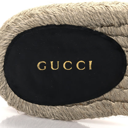 Gucci Nappa Matelasse GG Marmont Espadrille Slippers 38.5 Black 9 of 10