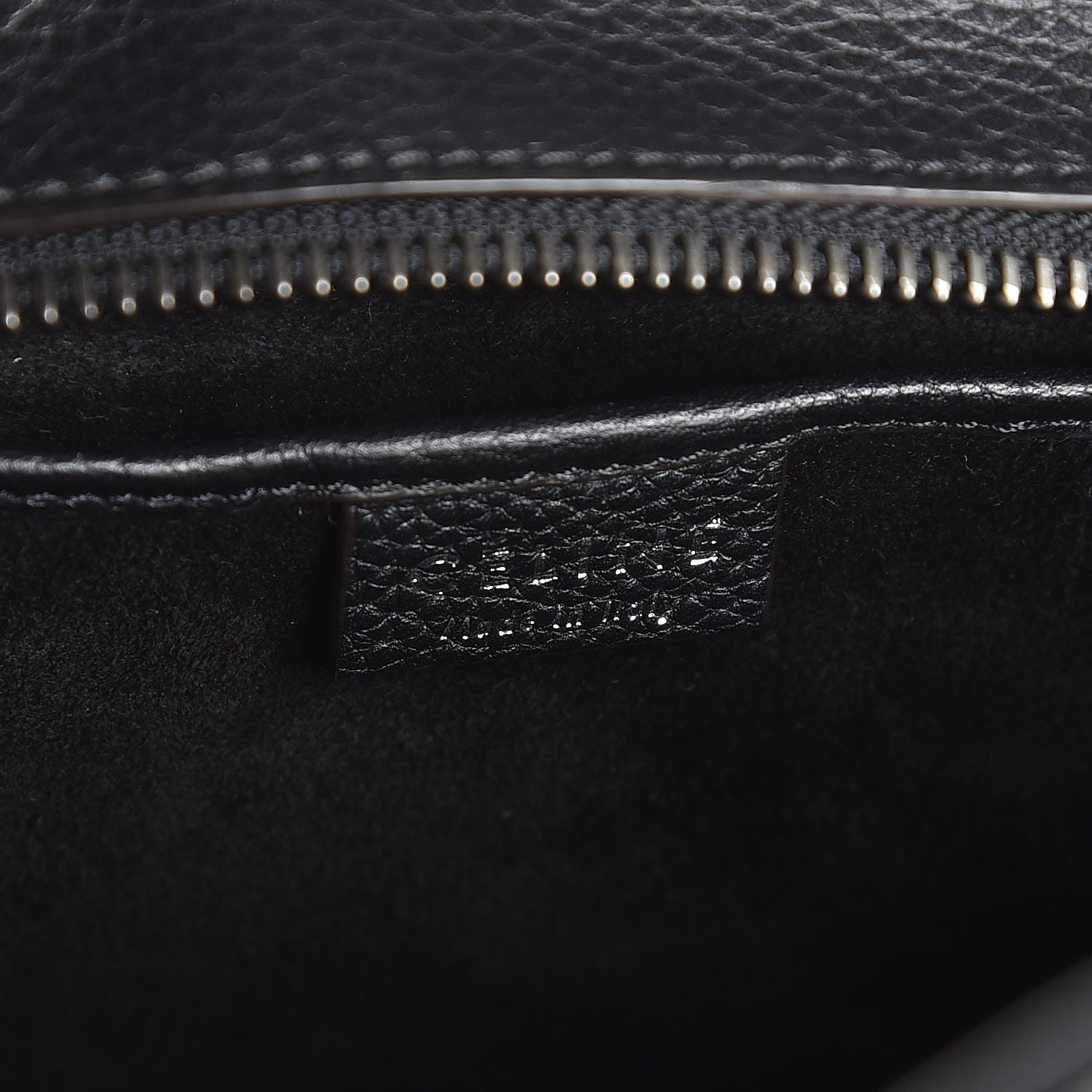 Celine Drummed Calfskin Nano Luggage Black 6 of 7