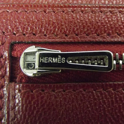Hermes Matte Crocodile Bearn Wallet w Gusset Rouge 7 of 9