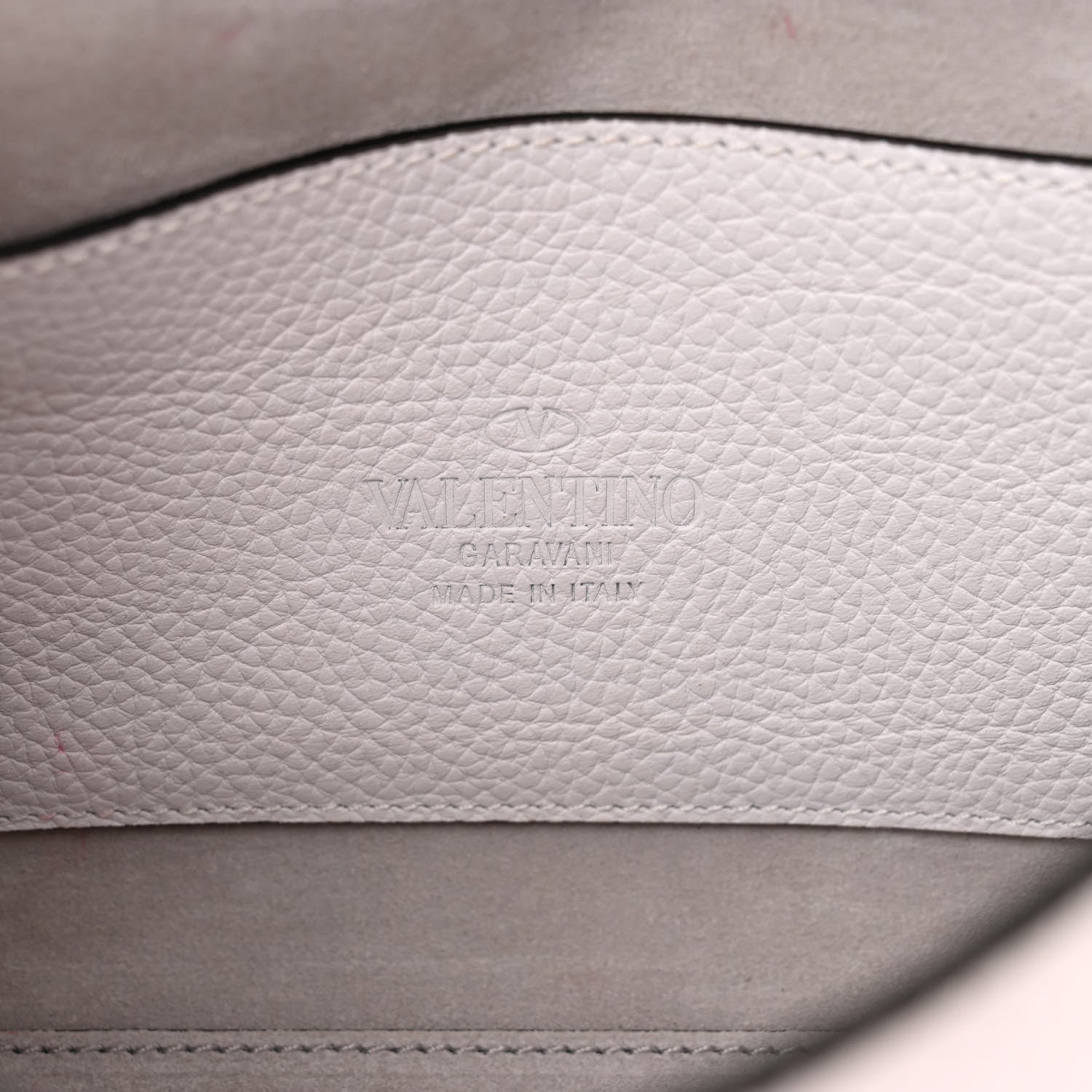 Valentino Garavani Pebbled Calfskin Medium Rockstud Flip Lock Crossbody Bag White 6 of 12
