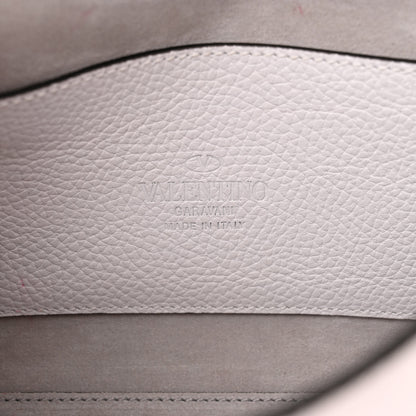 Valentino Garavani Pebbled Calfskin Medium Rockstud Flip Lock Crossbody Bag White 6 of 12