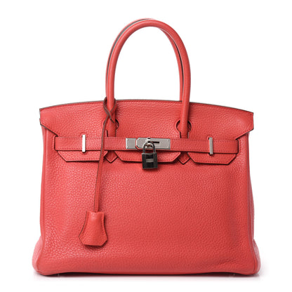 Hermes Taurillon Clemence Birkin 30 Bougainvillea 1 of 14