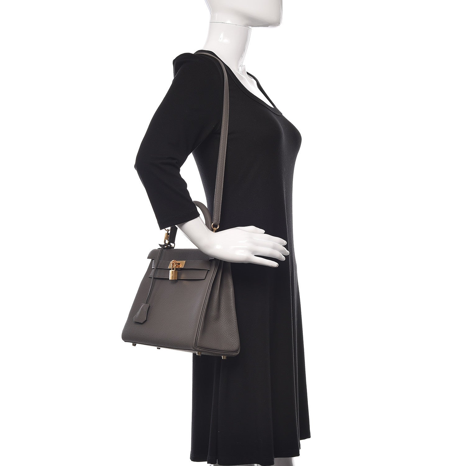 Hermes Togo Kelly Retourne 28 Etain 2 of 38