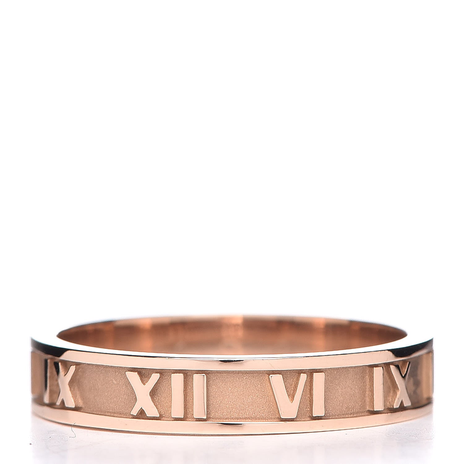 Tiffany 18K Rose Gold Atlas Band Ring 57 8　 3 of 5
