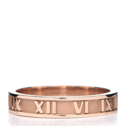 Tiffany 18K Rose Gold Atlas Band Ring 57 8　 3 of 5
