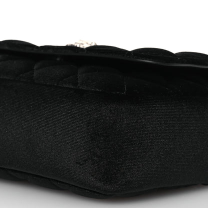 Versace Velvet Quilted Icon Crossbody Bag Black 10 of 13