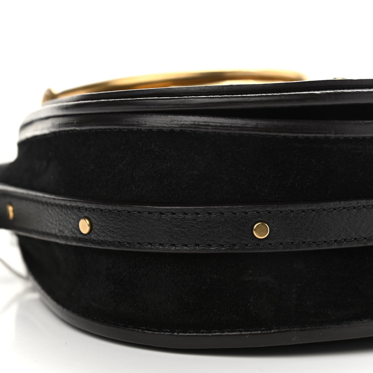 Calfskin Small Nile Bracelet Bag Black