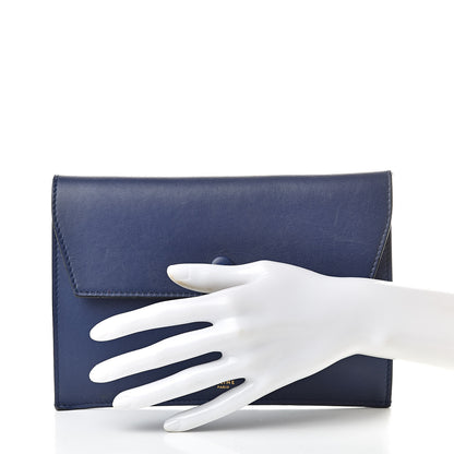 Celine Smooth Calfskin Tie Knot Companion Pouch Dark Indigo 2 of 14
