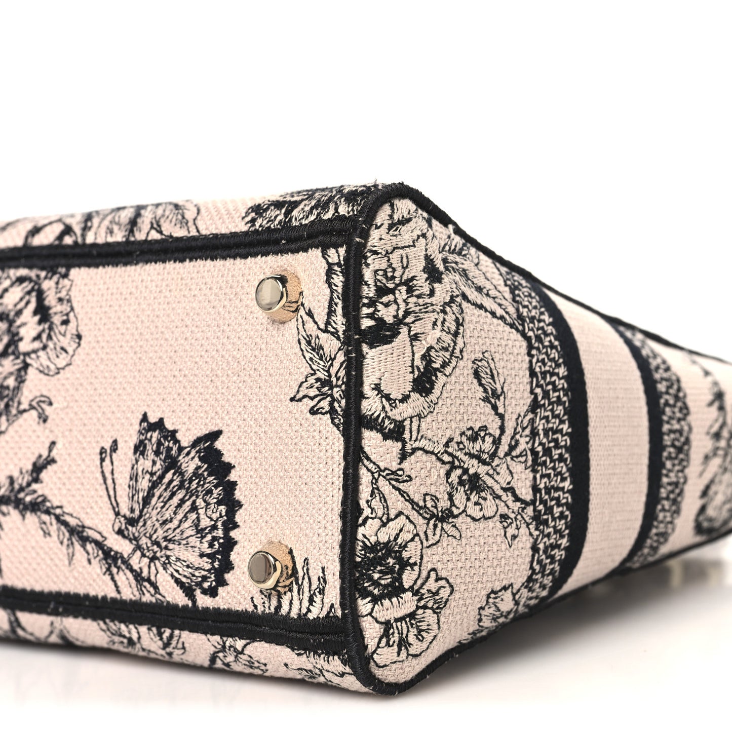 Canvas Embroidered Jardin Botanique Medium Lady D-Lite Light Pink Black