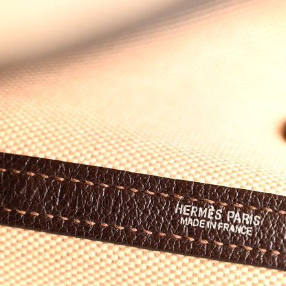 Hermes Buffle Skipper Toile Garden Party 36 MM Marron Fonce 6 of 11