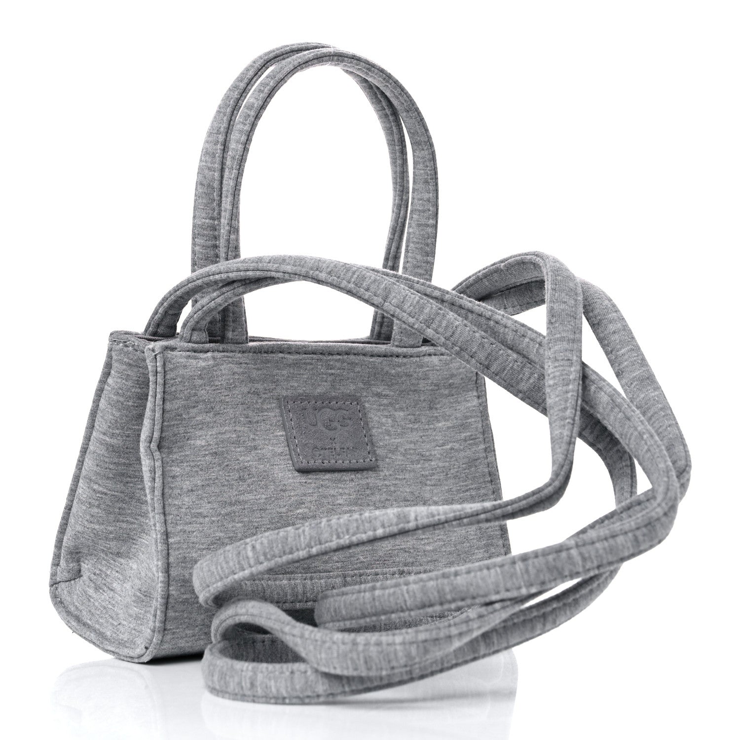 Telfar X UGG Fleece Small Shopping Bag Heather Grey 3 of 17
