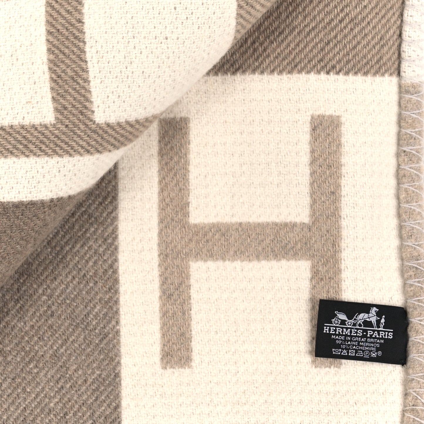 Wool Cashmere Avalon Blanket Ecru Naturel