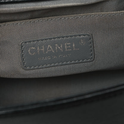Chanel Calfskin Double Stitch Medium Boy Flap Black 6 of 12